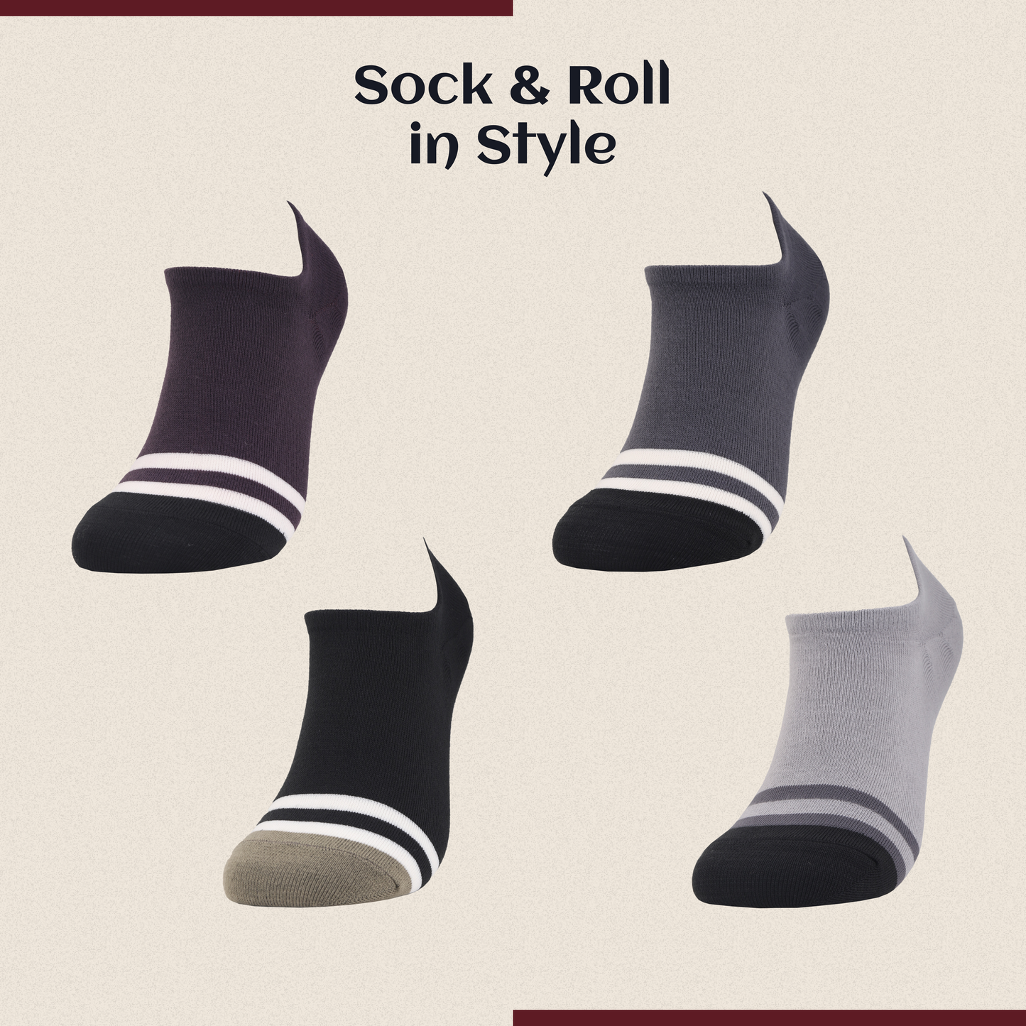 Lonaxa unisex socks combo stylish breathable ankle fit