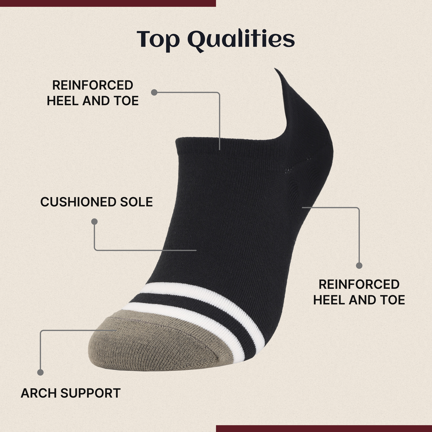 Colorful unisex ankle socks pack men women breathable fabric