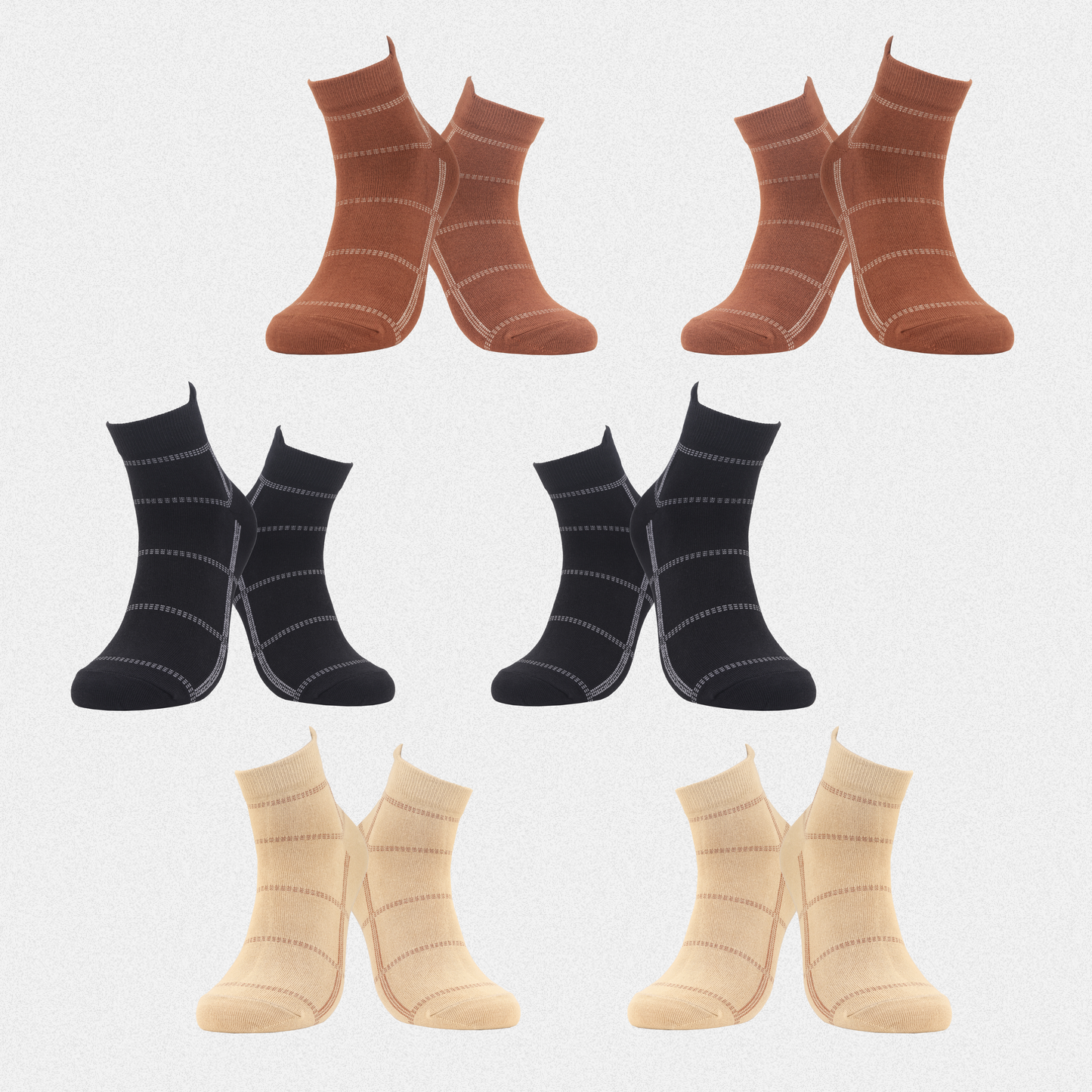 Multipack ankle crew socks unisex design casual wear