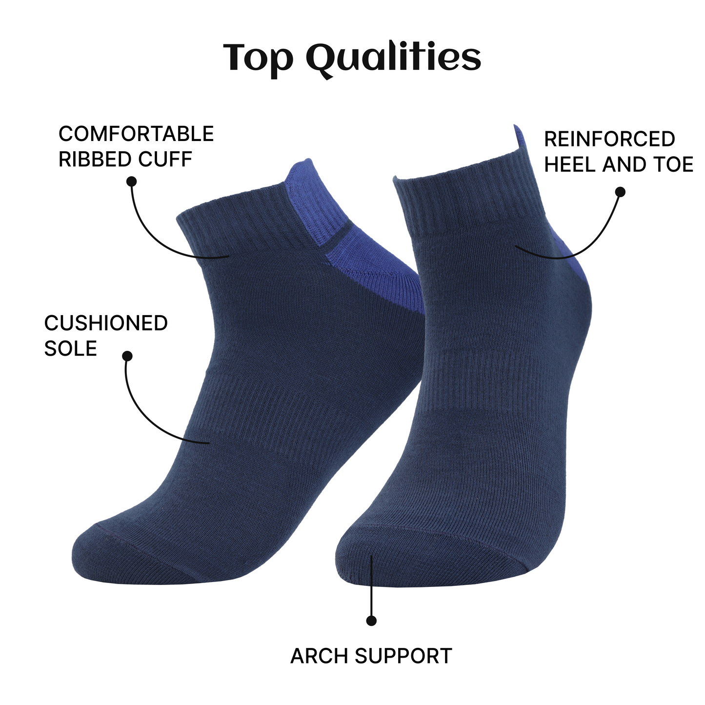 Low cut bamboo socks for men and women breathable soft fit