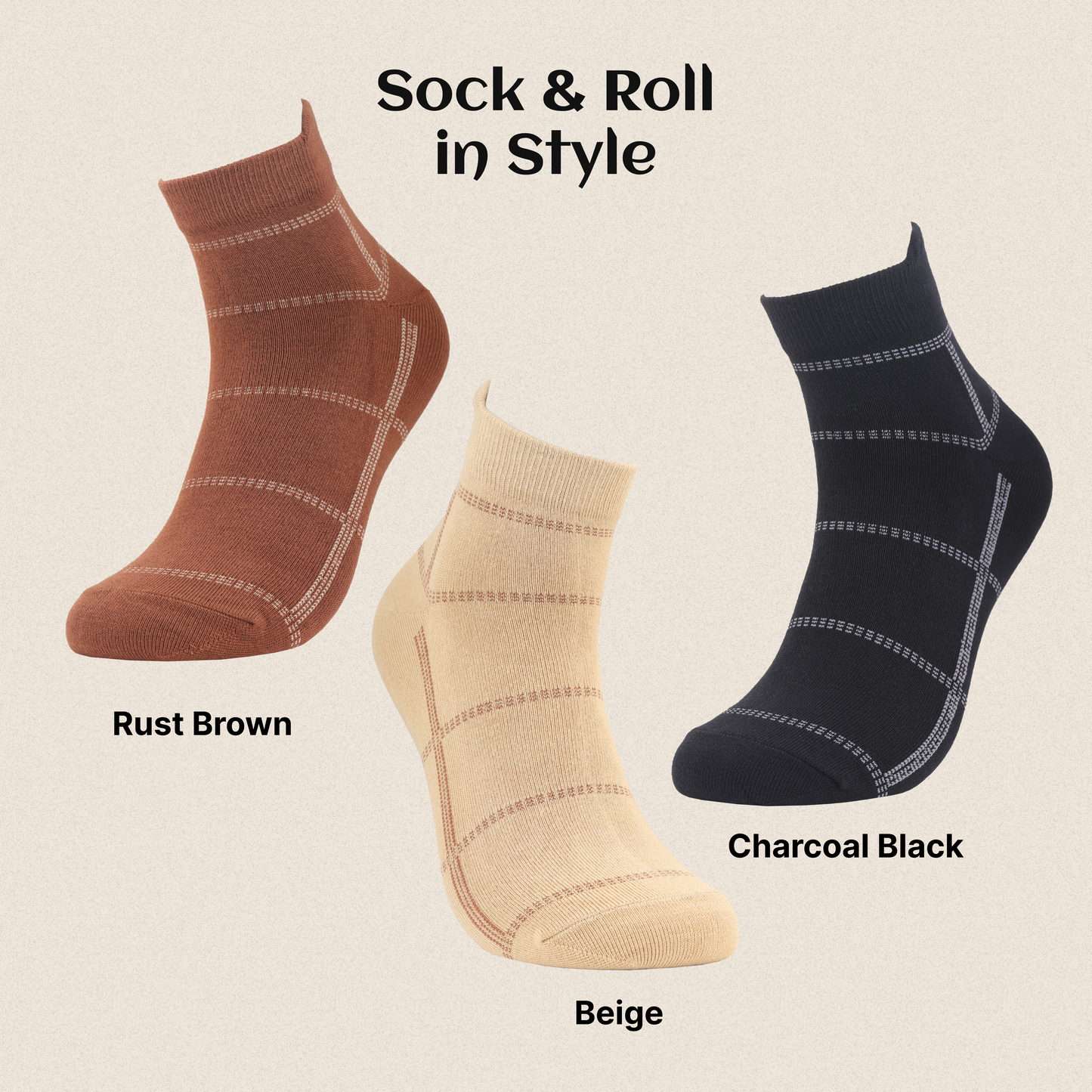 Eco-friendly ankle socks designed for daily wear – now in a unisex combo.