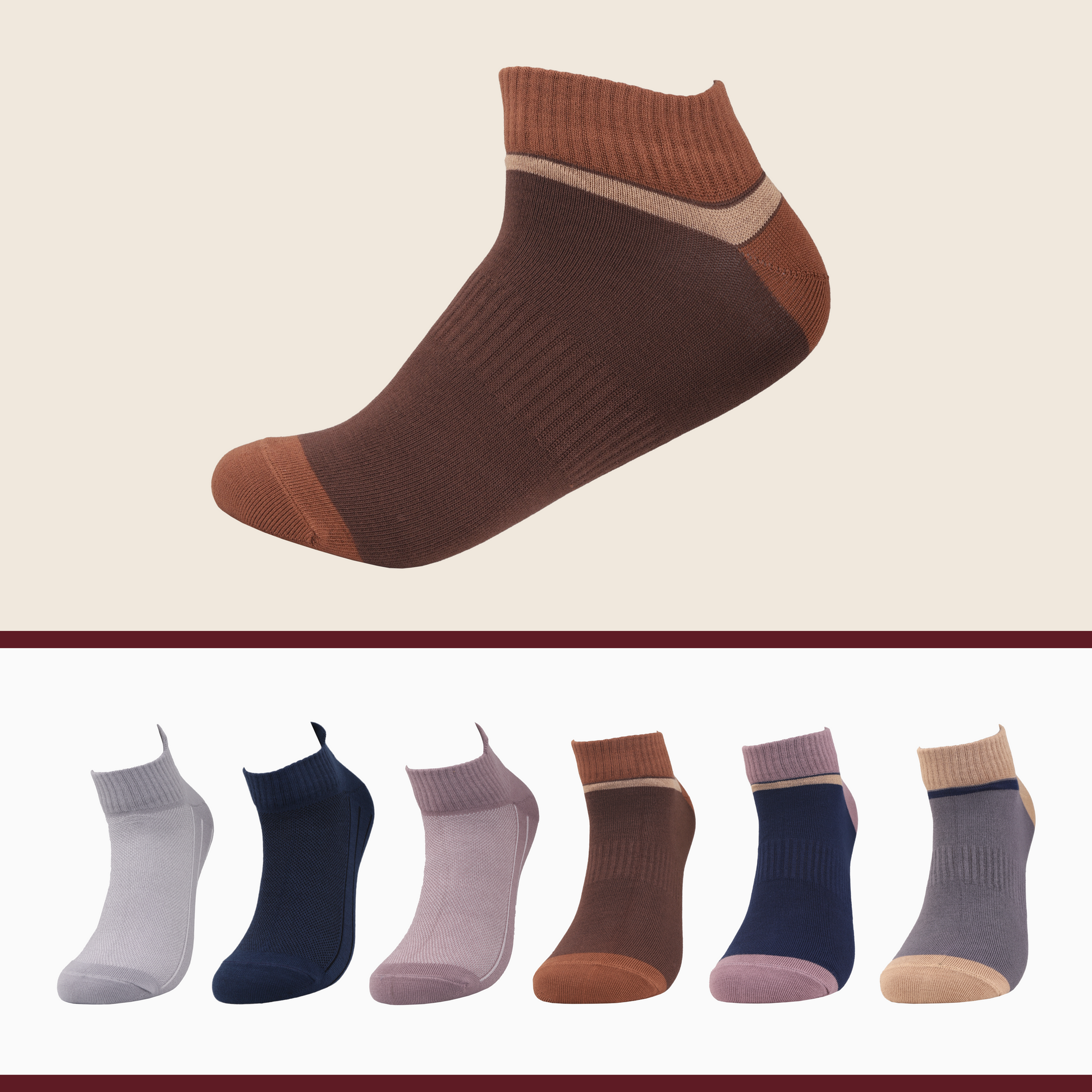 Buy Eco-Friendly Low Cut Bamboo Socks Online | Lonaxa