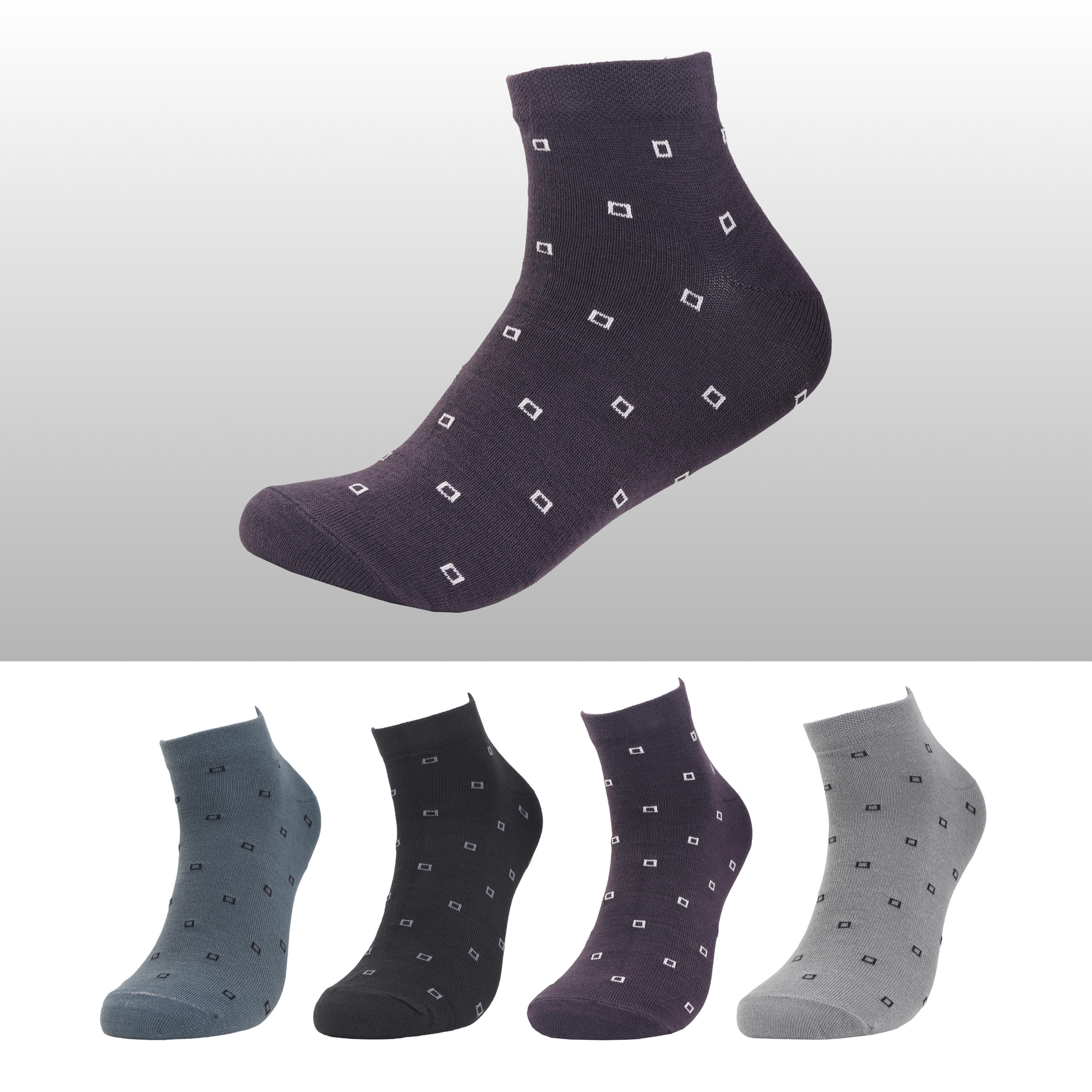 breathable and sustainable bamboo ankle socks combo pack