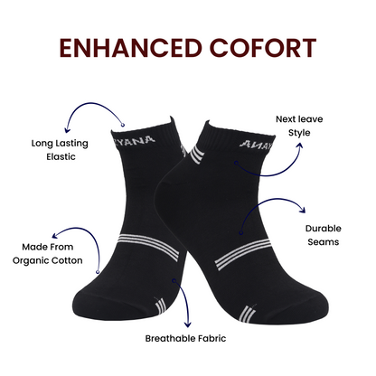 Lonaxa bamboo socks styled with athletic shoes for gym use