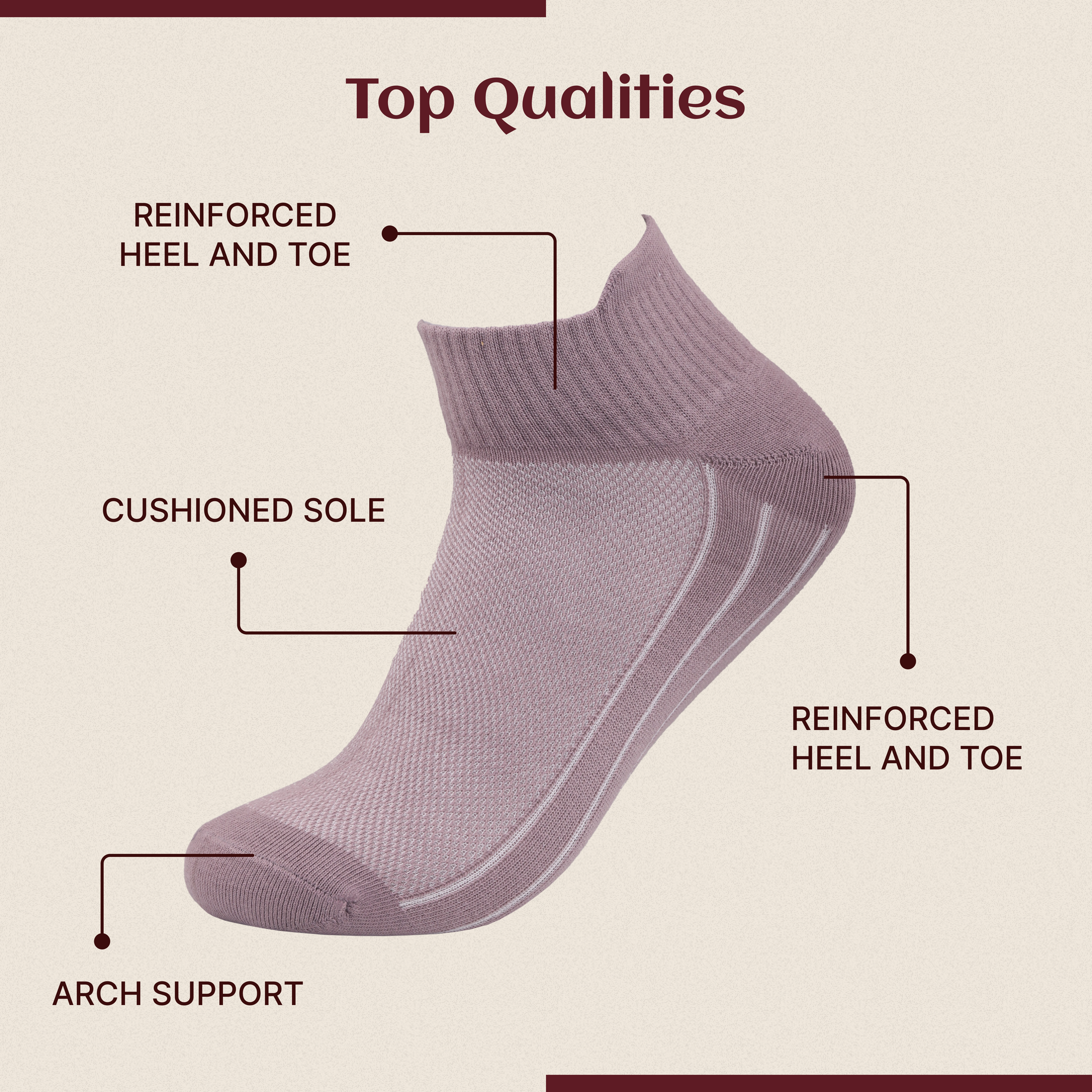 Breathable Bamboo Ankle Socks Unisex | Lonaxa Shop
