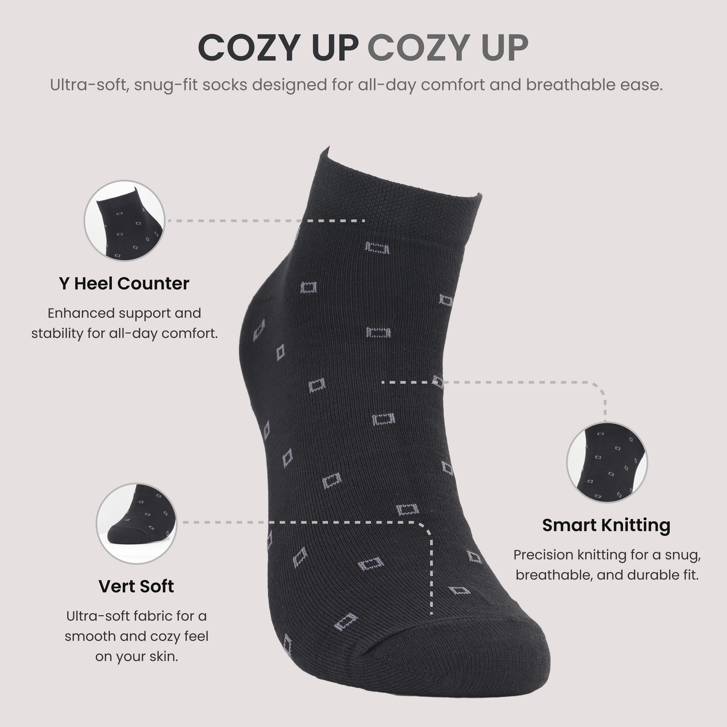 lightweight premium bamboo socks low cut ankle style