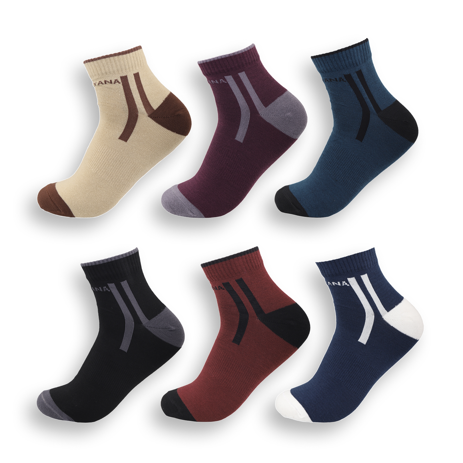 black breathable bamboo ankle socks unisex low cut combo